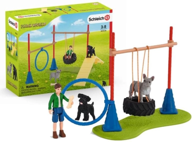 Schleich Farm World kutyajátszótér és ügyességi szett