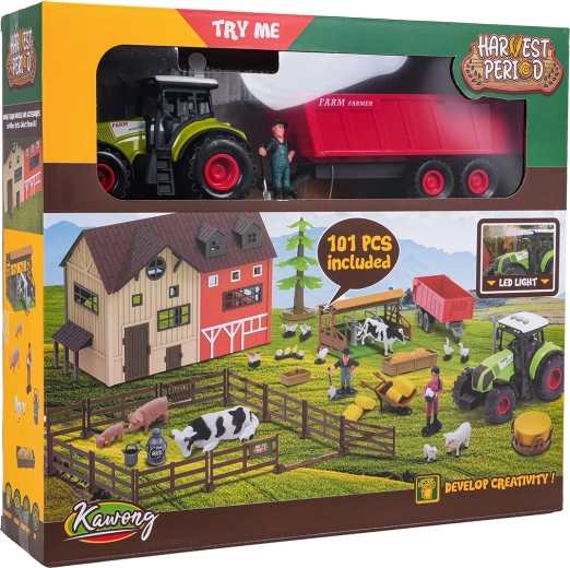 Mega farmakészlet traktorral és tartozékokkal