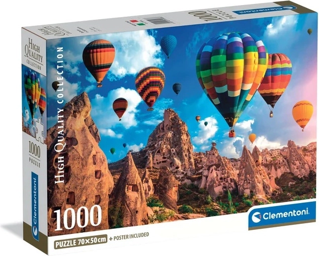 1000 darabos Puzzle – hőlégballonok Kappadókiában