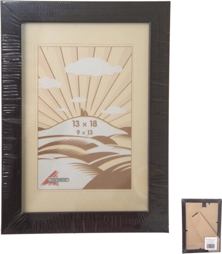 Barna fa képkeret 13 × 18 cm
