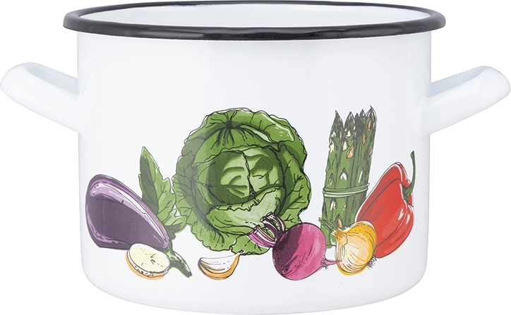 Zománcozott lábas fedővel 1,5 l