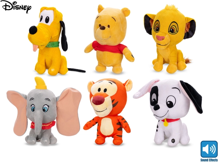 Disney hangot adó plüssfigura, 30 cm – 1 darab