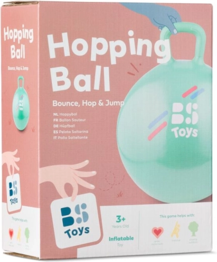 Ugráló labda fogantyúval – zöld, 45 cm átmérő