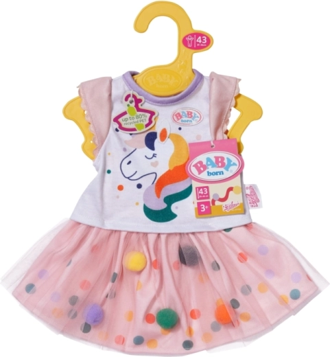Tüll ruhácska egyszarvúval 43 cm-es BABY born babáknak