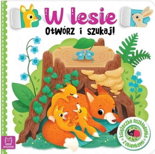 Az erdőben – nyisd ki és keresd! kihajtható ablakos könyvecske
