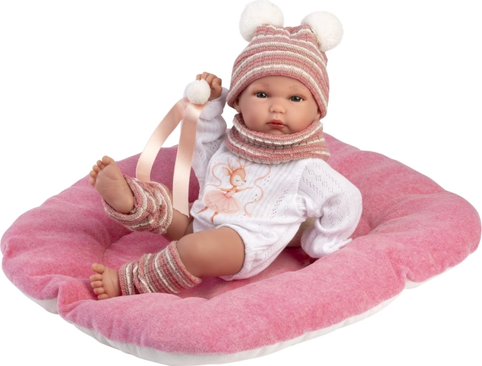 Llorens NEW BORN újszülött kislány – élethű baba 35 cm, teljesen vinyl testtel, vízbe is alkalmas