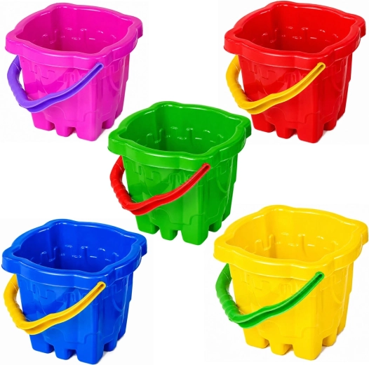 Homokozóvödör vár alakban – vegyes színek