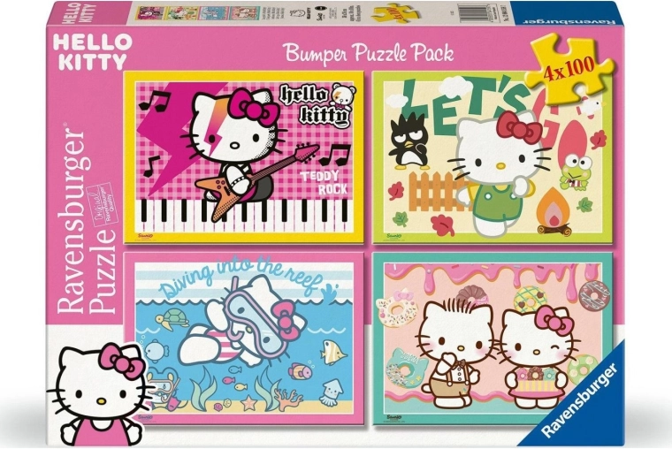 Ravensburger Puzzle Hello Kitty 4×100 darab