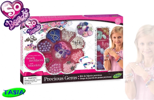 Tasia gyöngykészlet – csillogó drágakövek