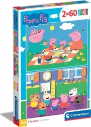 Peppa malac kirakó 2×60 darabos Clementoni