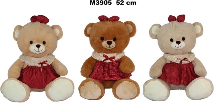 Ruhába öltöztetett plüssmackó, 52 cm – 1 darab