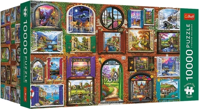 Trefl puzzle 10 000 darabos Windows of the Seasons