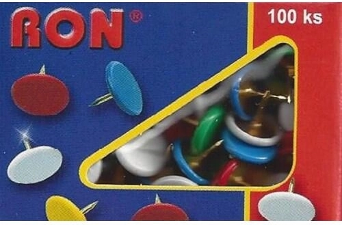 Színes fejű gombostűk 10 mm, 100 db