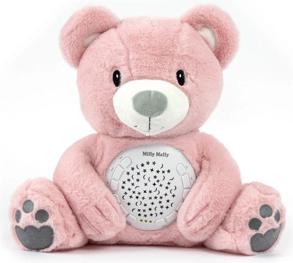 Milly Mally plüssmackó projektorral Milly, rózsaszín