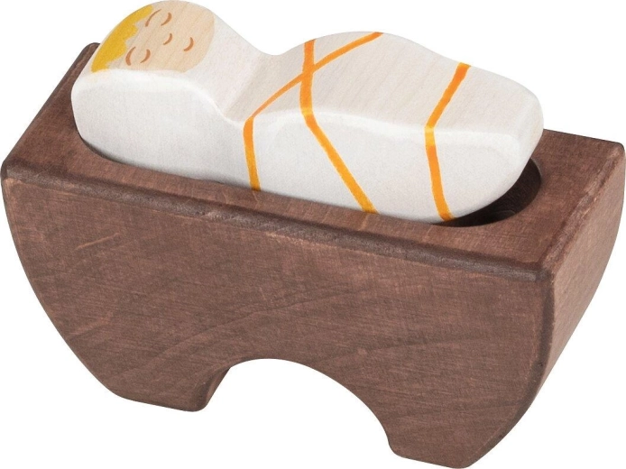 Holztiger kis Jézus figura – 1 darab