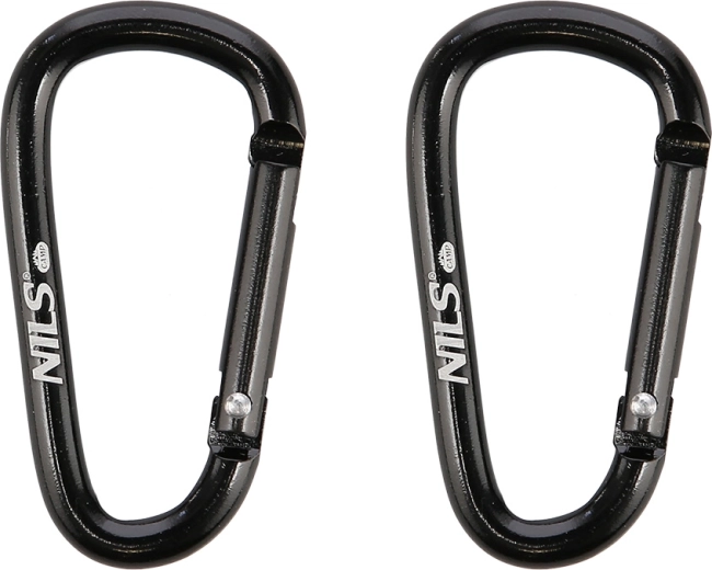 NILS Camp alumínium karabiner készlet, 2 db