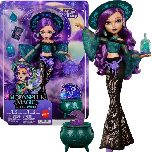 Monster High Moonspell High Willow Thorne divatbaba 26 cm kiegészítőkkel