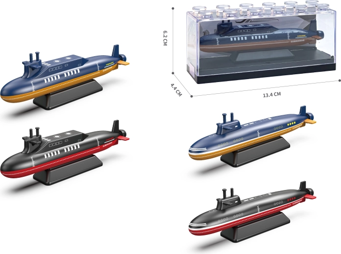 Fém tengeralattjáró modell 1:64 – több változat