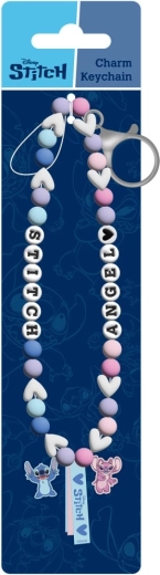 Lilo és Stitch telefonpánt gyöngyökkel és medálokkal