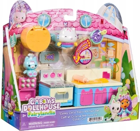 Spin Master Gabby’s Dollhouse varázslatos konyha- és fürdőszobaszett