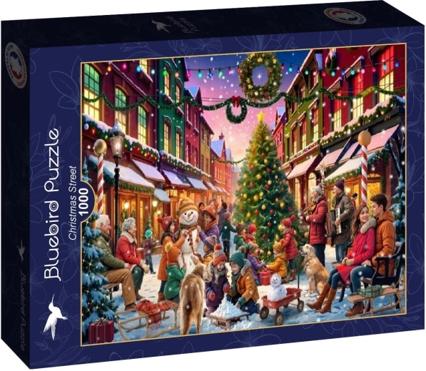 Bluebird puzzle Karácsonyi utca 1000 darab