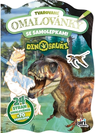 Formavágott dinoszauruszos színező