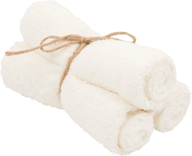 Timboo bambusz törölközők Daisy White 29,5 × 50 cm (3 db)