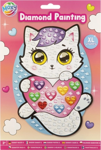 Kreatív szett gyémántfestés Cicás XL