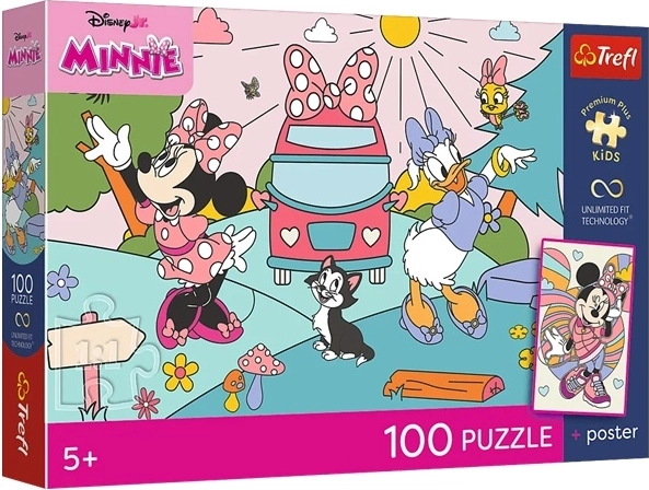 Premium plus gyerek puzzle Minnie Mouse Rózsaszín kaland 100 darab