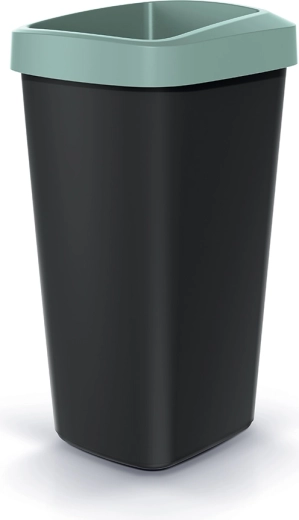 Műanyag szemetes 25 l világoszöld kerettel