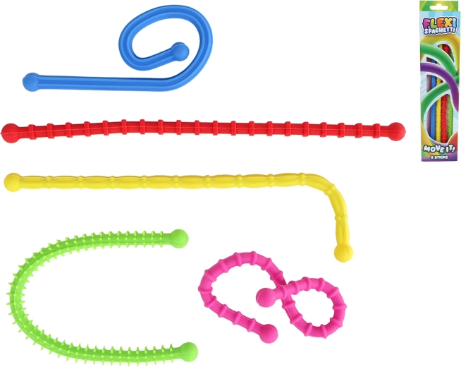 Flexi spagetti – hajlítható pálcikák alkotáshoz 25,5 cm (5 db)