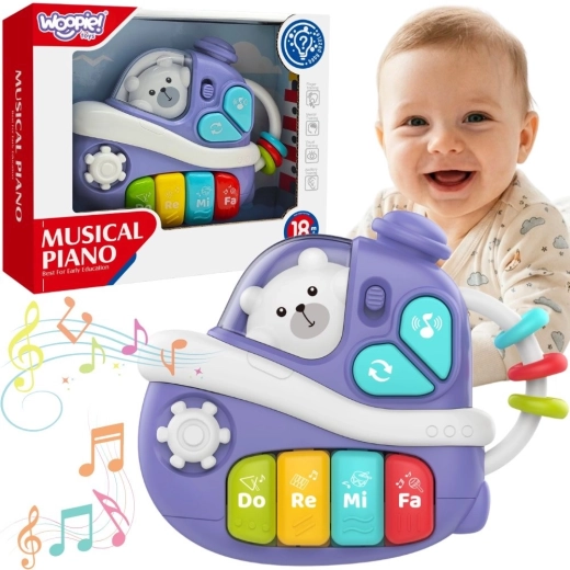 WOOPIE BABY interaktív zongora hajó formában