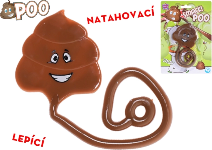 Ragadós és nyújtható kaki 32 cm – vicces játék gyerekeknek