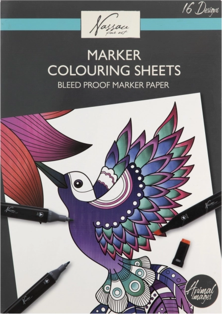 Professzionális színező füzet állati motívumokkal