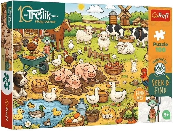 Trefl puzzle Seek & Find Falu 100 darabos