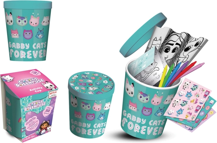 Gabby varázsházikója kreatív készlet pohárban