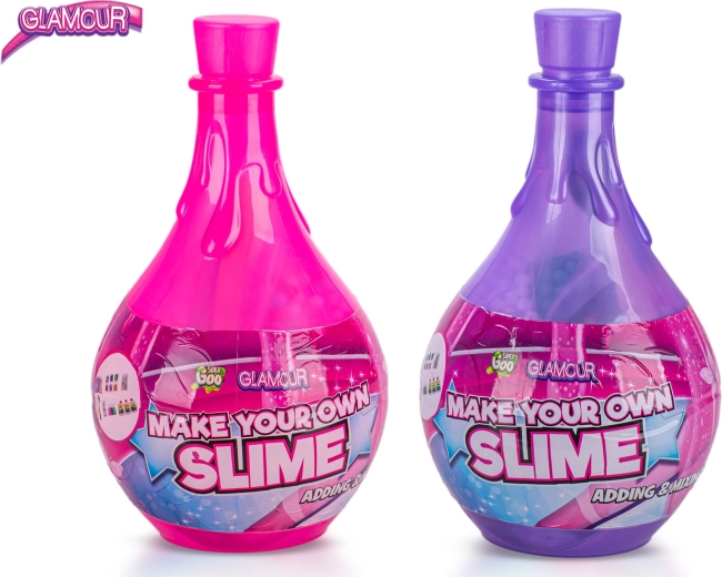 Glamour slimekészítő készlet – rózsaszín és kék