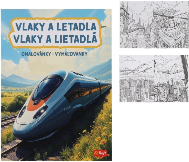 Vonatos és repülős kifestő