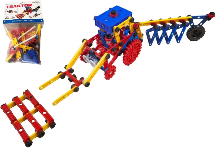 Variant mini traktor – politechnikai építőkészlet 209 darabbal