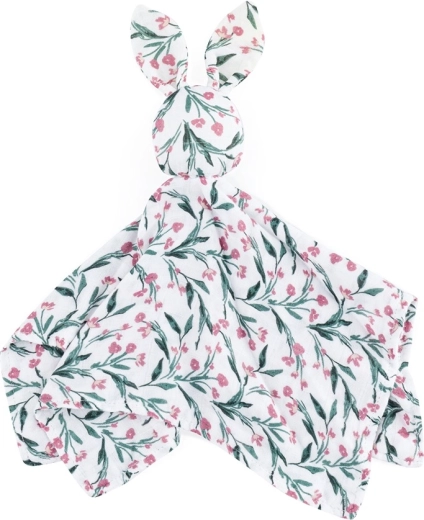 Bambusz muszlin ölelgetős játék Hugo Pink Meadow PETITE&MARS