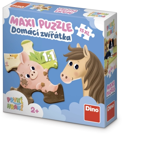 Dino puzzle Háziállatok XL, 15 darabos