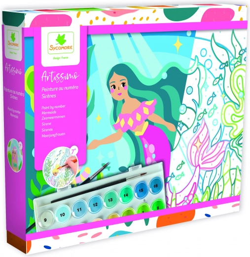 Számozás szerinti festés – sellők Artissimo