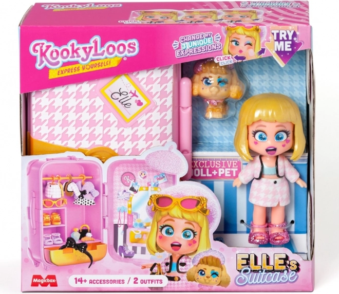 KookyLoos Elle baba bőröndben