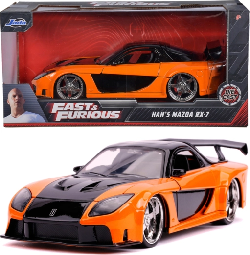 Mazda RX-7 FAST & FURIOUS autómodell 19 cm