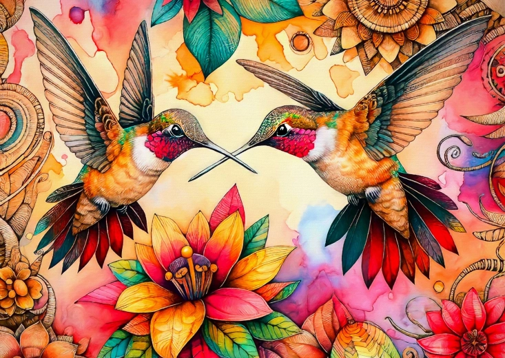 Enjoy puzzle Kolibrik menedéke 1000 darabos