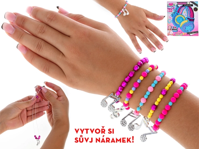 Karkötőkészítő készlet dobozban, 6+ éves gyerekeknek