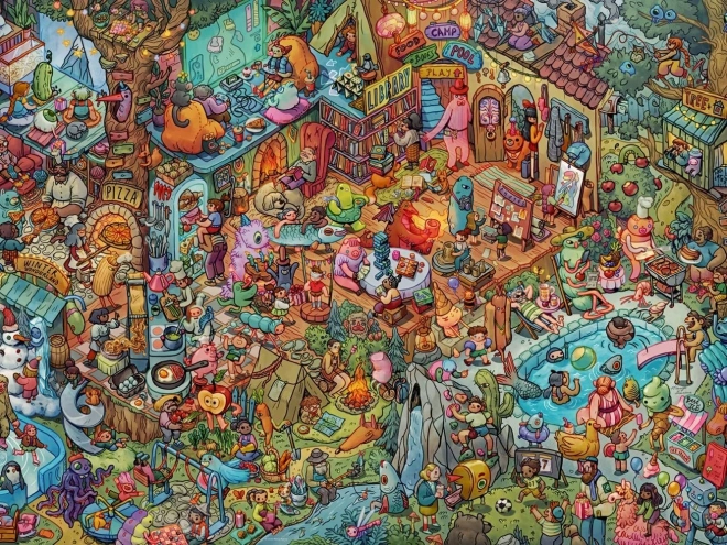 HEYE puzzle 1500 darabos – szórakozás barátokkal, Tiurina (puzzle + poszter)