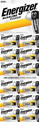 Energizer Power Alkaline AAA mikroceruza elemek, 12 db