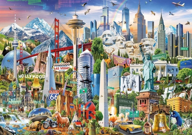 Educa puzzle Észak-Amerika csodái 1500 darab