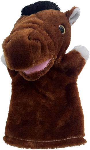 Plüss kézi báb nyuszi 26 cm